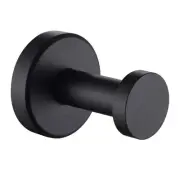 Matte Black Robe Towel Hook, Stainless Steel Round Coat Hook for Home Storage...