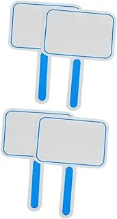 LALAFINA 2sets Handheld Dry Erase Paddle Board Scoreboard Dry Erase Boards Single-sided for Students 2pcs*2