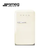 在飛比找momo購物網優惠-【SMEG】彩色復古迷你冰箱34L-奶油色(FAB5RCR3