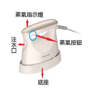 Panasonic 國際NI-FS580-C 2in1蒸氣電熨斗(杏仁釉彩)