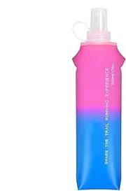 Tewzafiya Soft Water Bottle, Soft Piston, 500ml Soft TPU Water Bottle Folding | Container Portable Hiking Easy Open Lid for Hydration Backpack, Cycling, Climbing