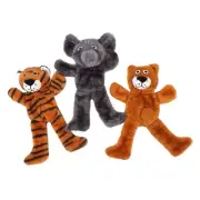 Tiger Elephant Bear Dog Squeaky Toys Plush Toy For Small Medium Large Dogs