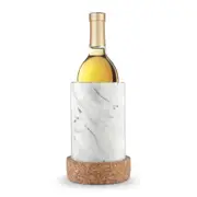 Final Touch Marble & Cork White Wine Bottle Chiller/Cooler Set w/Cork Base