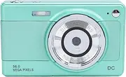Jectse 1080P Digital Camera, 56MP Point and Shoot with 8X Digital Zoom, 2.8 Inch Display, Green