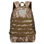 3PCS Outdoor Sports Shoulder Bag Tactical Backpack Camouflage Military Men Women Climbing Hiking Camping Storage Punch BROWN COLOR