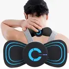 Mini Neck Massager Cervical Massage Pads Pain Relief EMS Muscle StimulatorBa OMO