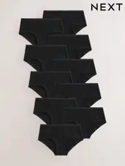 Black Hipster Briefs 10 Pack (3-16yrs) (AB6438) | $26 - $42
