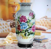 在飛比找樂天市場購物網優惠-景德鎮陶瓷大花瓶 落地 高檔粉彩瓷瓶 客廳擺件 白色家居裝飾