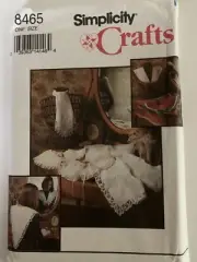 Simplicity Vintage Crafts Pattern 8465 Collars-Embroidery Wax Trans Incl 1993