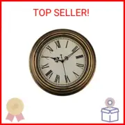 Vintage Wall Clock, 12'' Retro Silent Non Ticking Classic Clocks, Roman Numerals