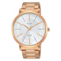 在飛比找momo購物網優惠-【ALBA】送禮首選 石英男錶 不鏽鋼錶帶 銀白 防水50米
