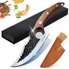 Hand Forged Bone Cleaver Handmade Kitchen Meat Cleaver Chef Knife Bone Cleaver