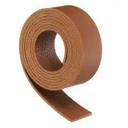 Leather Straps, 0.8 Inch Wide 39 Inch Long Flat Leather Strips Cord, Brown