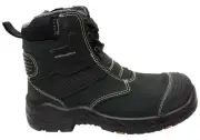 Kinggee Bennu Pro 6 Leather Comfortable Work Boots Black Womens - WorkWearZone