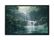 Misty Rainforest Framed Print Fine Art Poster Print