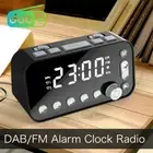DAB/FM Alarm Clock Radio Large LED Digital Display Timer Dual Cellphone Charger
