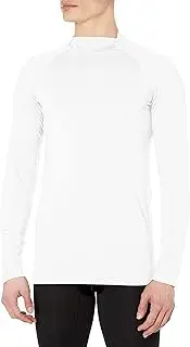 Flying Cross F15701000XLARGELONG Split Mock Stretch Knit Long Sleeve Baselayer With 37.5 00 / White XLARGELONG, 00 / White, X-Small