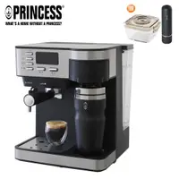 在飛比找蝦皮商城優惠-PRINCESS荷蘭公主典藏半自動義式+美式二合一咖啡機24