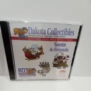 New. Dakota Collectibles Embroidery Design - Santa & Friends CD-ROM
