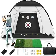 Golf Practice 3x2m Swing Practice Net, Gifts for Men/Boys