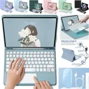 For Samsung Galaxy Tab S7 S8 S9 FE S10+ Bluetooth Touchpad Keyboard Leather Case