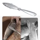 Fish-shape Fish Scaler Silver Fish Cutter New Seafood Tools Home Kitchen Tools
