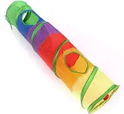 Cat Tunnel with Ball Pet Foldable Rabbit Play Kitten Toy Outdoor Indoor Supplies 25*120CM
