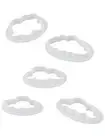 For Cake Decorating Tool Cloud Shape Cookie Cutter Set of 5 Food Safe Plastic