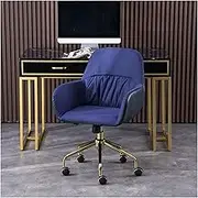 Office Desk Chair Ergonomic Office PC Desk Chair Height Adjusting Arm Waist Support Function, Mid Back Swivel Task Chair for Home Office Swivel Chair (Color : E)