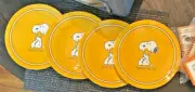 Snoopy Peanuts Pottery Barn PLATE Holiday Thanksgiving party Disney school SET 4