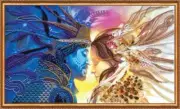 Bead embroidery kit Together needlework kit Art canvas beadwork pattern