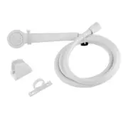 Dura Faucet Hand-Held Shower Head with 60 Inch Reinforced Vinyl Hose DFSA130WT