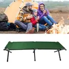 Outdoor Folding Bed Portable Folding Camping Cot Ultra Light Camping Lunch TH