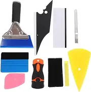 10 Pcs Car Vinyl Wrap Tools Kit for Window Tinting Film Application Durable Tinting Tools for Vehicle Lettering Decals Sign Making Lightweight Compact Design