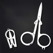 2 PCS Portable Small Folding Scissors Pocket Cutter for Travel Crafts Emergency