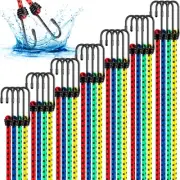 28 Pcs Bungee Cords with Hooks Heavy Duty Elastic Bungee Straps Outdoor Cord ...