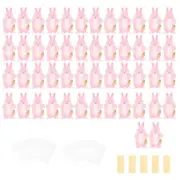 50x Easter Gift Bags Storage Organiser Case Party Supplies with Paper Card