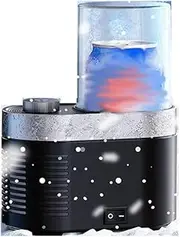 Mini Quick Cooling Water Cup, -1℃-70℃ Desktop Mini Fridge, Intelligent Quick hot and Cold Cup, Portable Instant Cooling Cup, Quick Cooling Cup for Water,Beer,Juice,Milk,Coffee, Parties Black