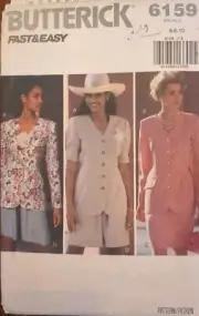 Butterick Sewing Pattern 6159 Top Skirt Shorts Career Outfit Work Very Easy UC