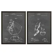 [Namly Design] Patent Drawing Poster - Bridle and Halter / Set of 2