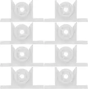 OSALADI 10 Sets Bead Lock Double Roller Catch Cabinet Latch Door Hardware Drawer Hardware Door Roller Ball Catch Cabinet Door Latches ABS White
