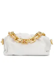 Bottega Veneta Chain Pouch in Chalk