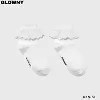在飛比找蝦皮購物優惠-[GLOWNY] 女朋友蕾絲荷葉邊襪(白色) / 100% 