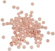 [Eigell] 100 Pieces Tibetan Alloy Flower Spacer Beads Daisy Metal Spacers for Bracelet Necklace Jewelry Making 4mm