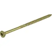 Power Pro 48615 Wood Screws, #10 x 4", Premium Outdoor Deck Screws, Rust