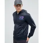 美國百分百【全新真品】EMPORIO ARMANI 外套 連帽 夾克 EA7 尼龍 運動 深藍 XS S號 H799