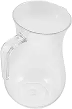 NOLITOY Clear Plastic Wine Decanter with Handle Versatile Beverage Pitcher for Whiskey Juice and Water Enhances Wine Flavor and Aroma Practical and User Friendly Design