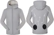[KUMADAI] Fan Jacket Wear Cooling Jacket Air Conditioned Clothing for Men Women 5V USB Cooling Vest for Outdoor Work, Fishing