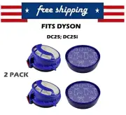 Pre & Post Exhaust Filter Kit for Dyson DC25; DC25i Vacuum 916188-05; 919171-02