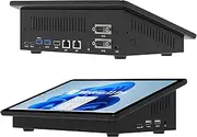 HIGOLEPC Mini PC N100 10.1" Win 11 Pro 8GB RAM/128GB ROM, Mini Computer Without Battery,Dual 2.5GbE Network HDMI2.0 USB-C BT 5.2,WiFi 5,Dual R232 Tablet PC Support Auto-Boot